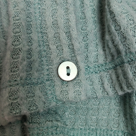 Thermal Knit Oversized Button Front Cardigan Sweater - Picture 5 of 13